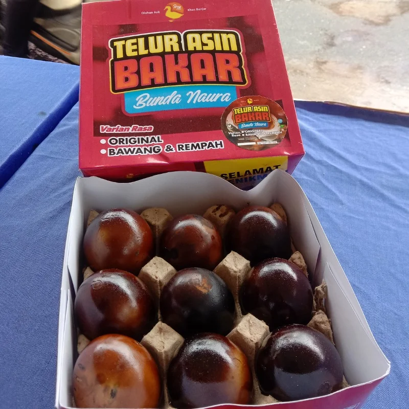 Telur asin bakar Bunda Naur@ - Gambar 2